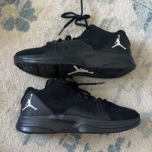 Jordan Men's Black and White Athletic Shoes